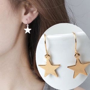 Retro Dainty Star Statement Dangling Earrings